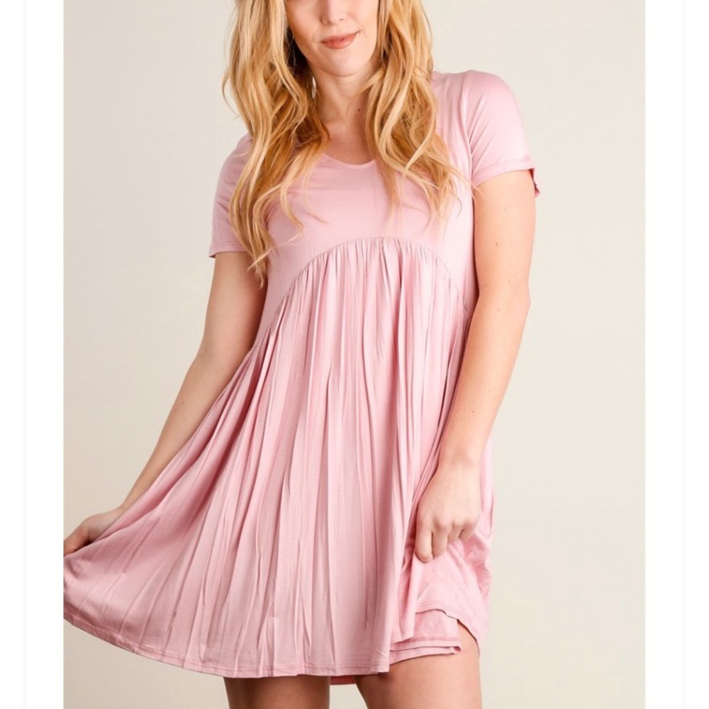 Pink Babydoll Mini Dress 🎀